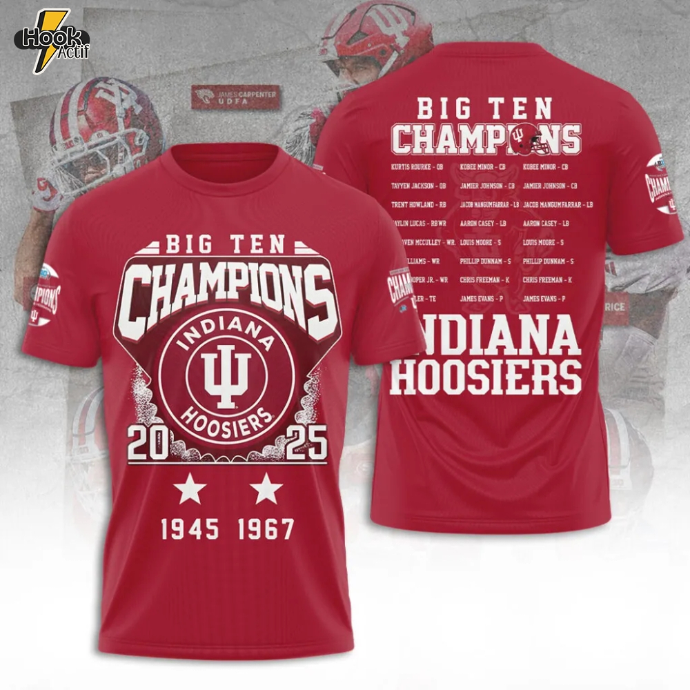 Indiana Hoosiers Football 3D Apparel Indiana Hoosiers Football 3D Apparel