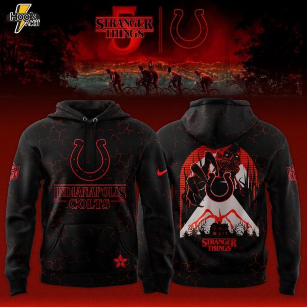 Indianapolis Colts NFL x Stranger Things Limited Hoodie