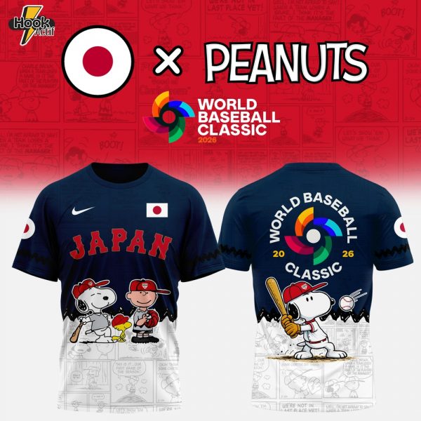 Japan Baseball x Peanut 2026 World Baseball Classic Tshirt