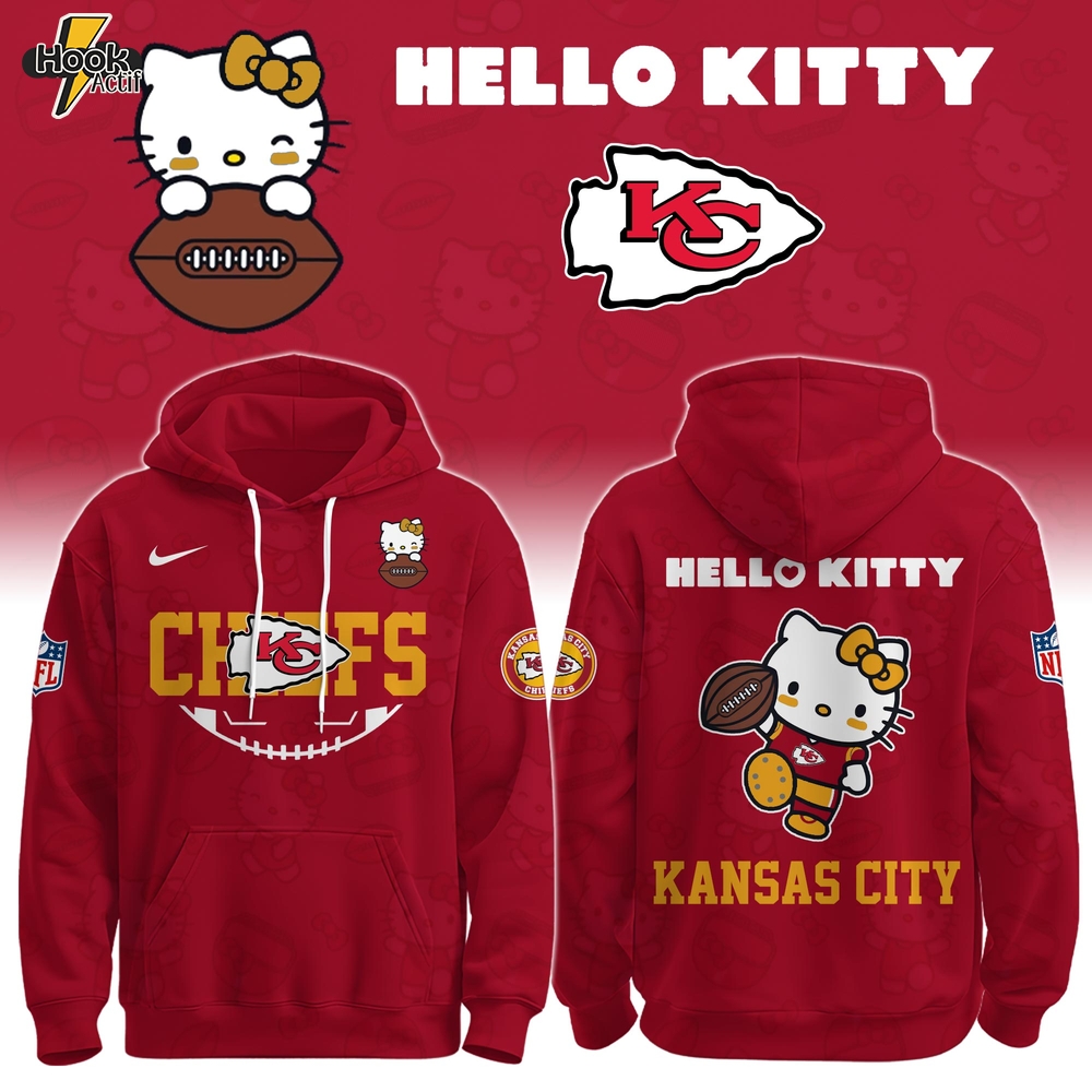 KC Chiefs Special Hello Kitty Limited Edition Hoodie KC Chiefs Special Hello Kitty Limited Edition Hoodie