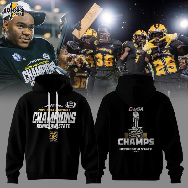 Kennesaw State Owls – 2025 C-USA Champions 🦉🔥 Hoodie