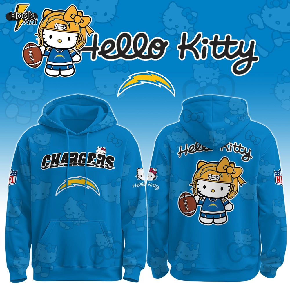 LA Chargers x Hello Kitty Hoodie Limited , Selling Out Fast LA Chargers x Hello Kitty Hoodie Limited , Selling Out Fast