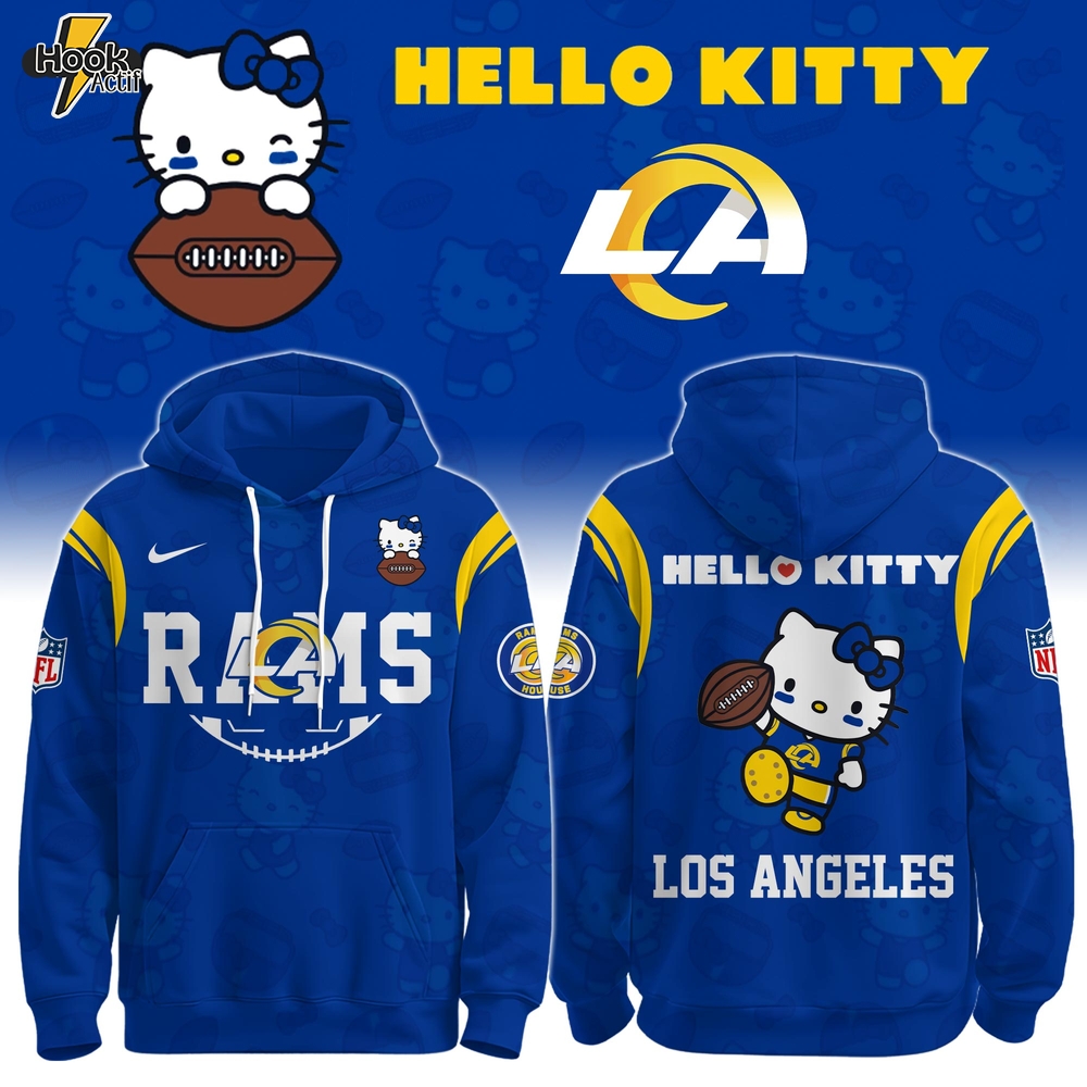 LA Rams Special Hello Kitty Limited Edition Hoodie LA Rams Special Hello Kitty Limited Edition Hoodie