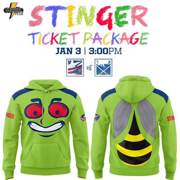 Limited Edition Blue Jackets Stinger Game Night Hoodie