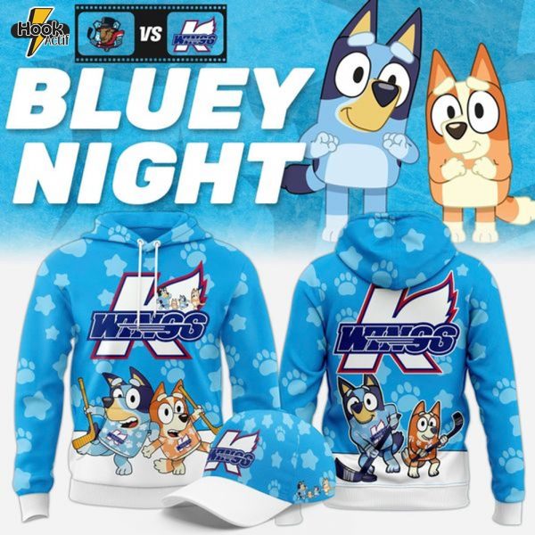 Limited Edition Kalamazoo Wings '' Bluey Night '' 2025 Hoodie