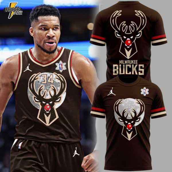 Limited Edition Milwaukee Bucks Christmas Night Tshirt