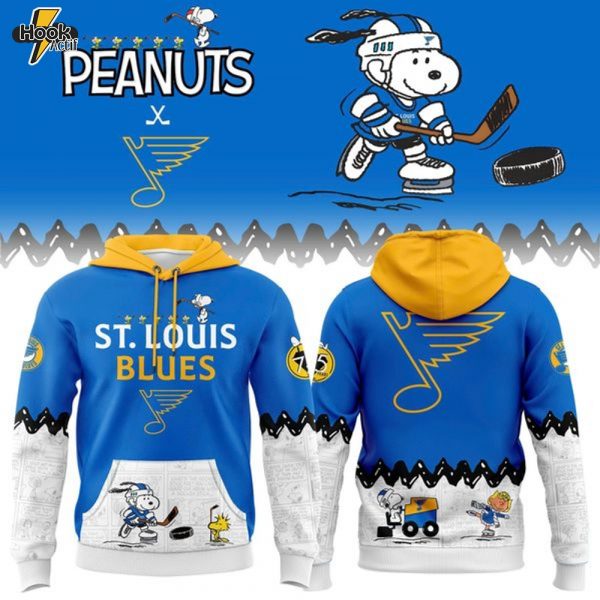 Limited Edition St. Louis Blues '' Peanuts Night '' Snoopy Hoodie