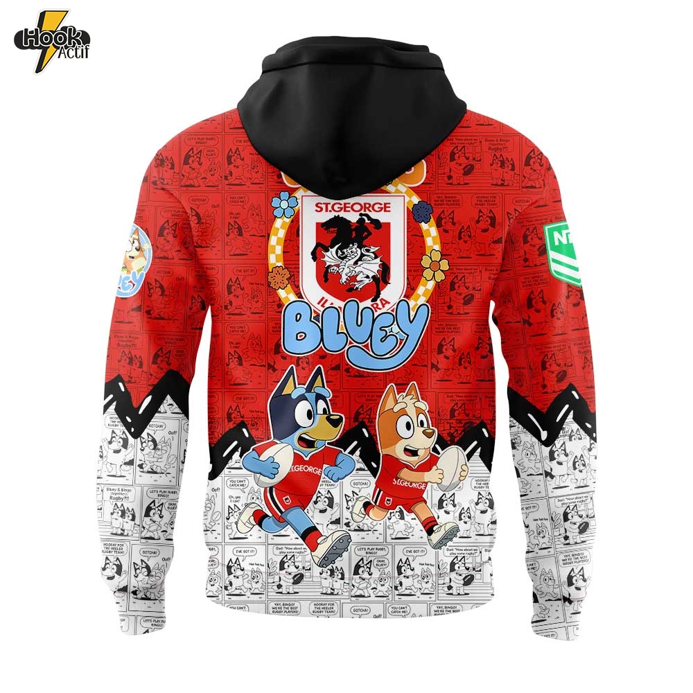 Limited Edition St.Dragons Bluey and Bingo Comic Hoodie Limited Edition St.Dragons Bluey and Bingo Comic Hoodie