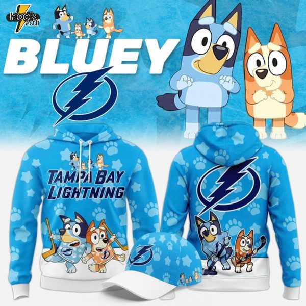 Limited Edition Tampa Bay Lightning x Bluey 2025 Hoodie