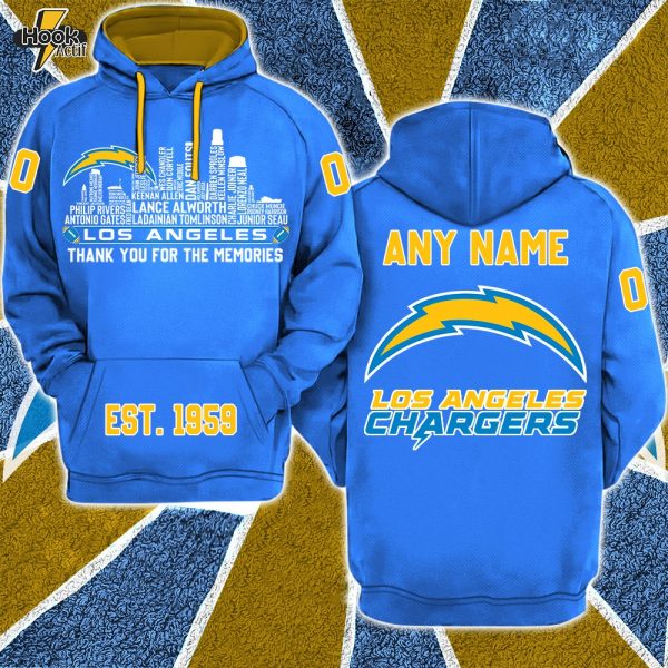 Los Angeles Chargers x Legend City Football Hoodie Limited Edition-3D Unisex Hoodie