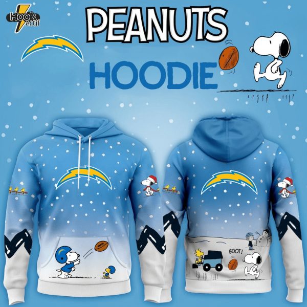 Los Angeles Chargers x Peanuts Hoodie Christmas Limited Edition-3D Unisex Hoodie