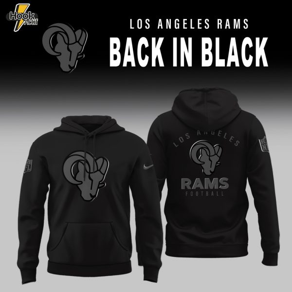 Los Angeles Rams 2025 Back In Black Limited Edition Hoodie