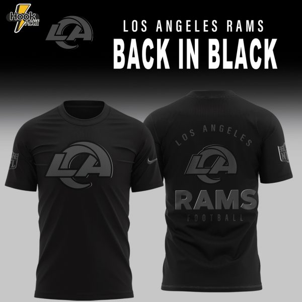Los Angeles Rams 2025 Back In Black Limited Edition Tshirt