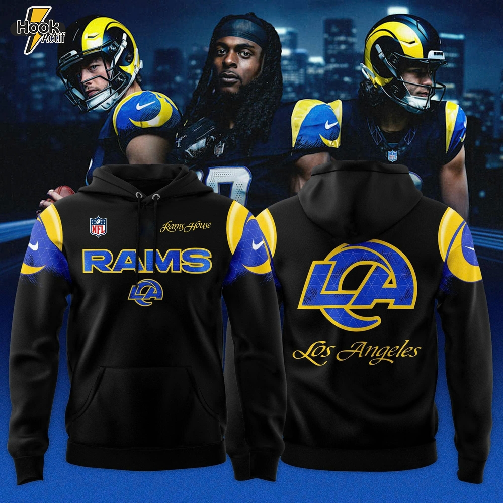 Los Angeles Rams Midnight Blue 2025 Rivalries Special Edition Hoodie Los Angeles Rams Midnight Blue 2025 Rivalries Special Edition Hoodie