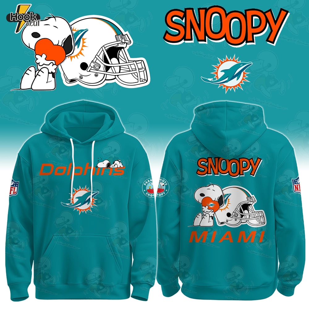 M Dolphins x Snoopy Hoodie Limited Edition + Selling Out Fast M Dolphins x Snoopy Hoodie Limited Edition + Selling Out Fast