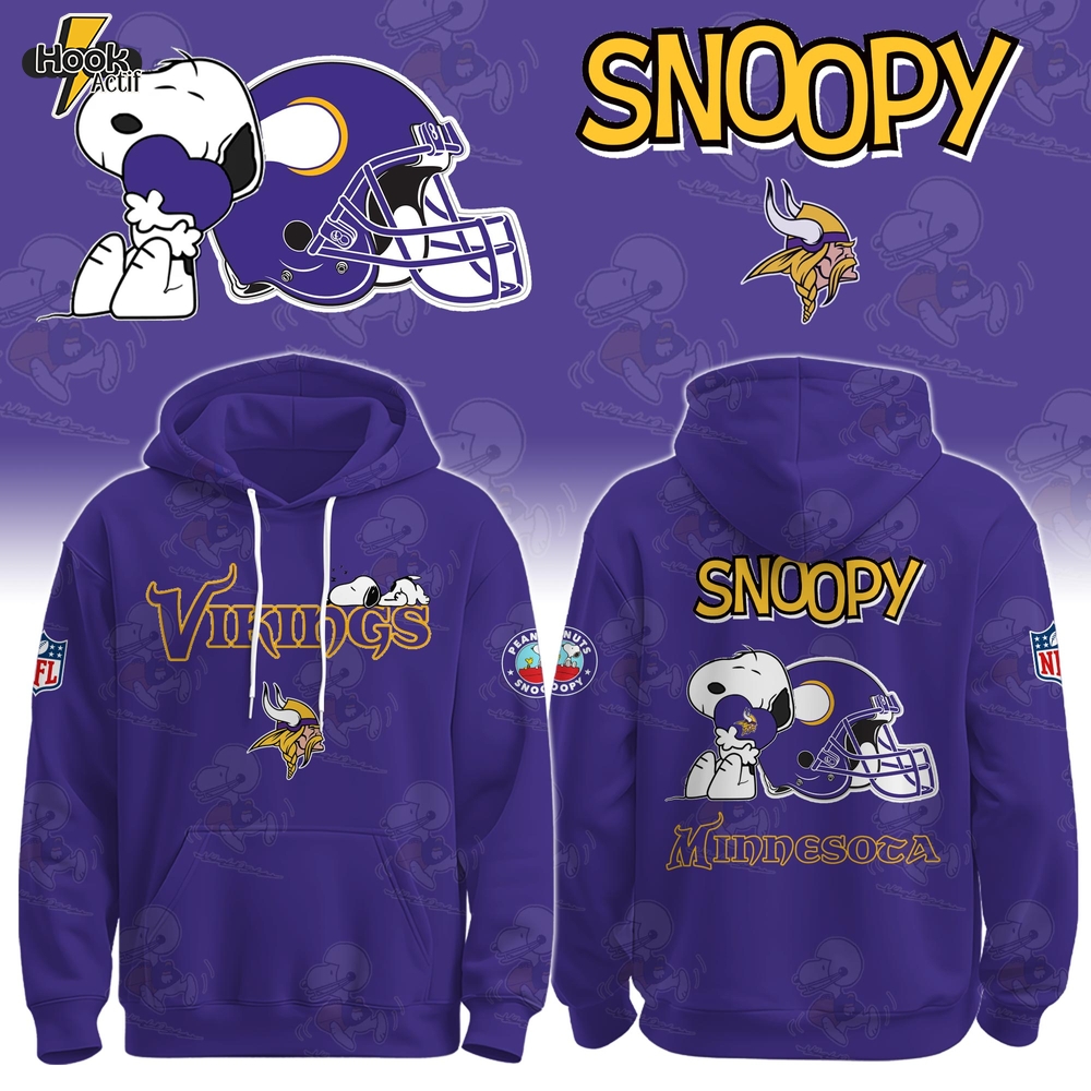 M Vikings x Snoopy Hoodie Limited Edition + Selling Out Fast M Vikings x Snoopy Hoodie Limited Edition + Selling Out Fast