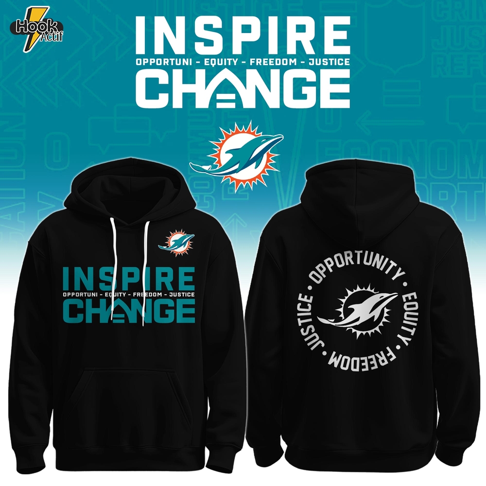 MIA Dolphins Special Inspire Change Limited Edition Hoodie MIA Dolphins Special Inspire Change Limited Edition Hoodie