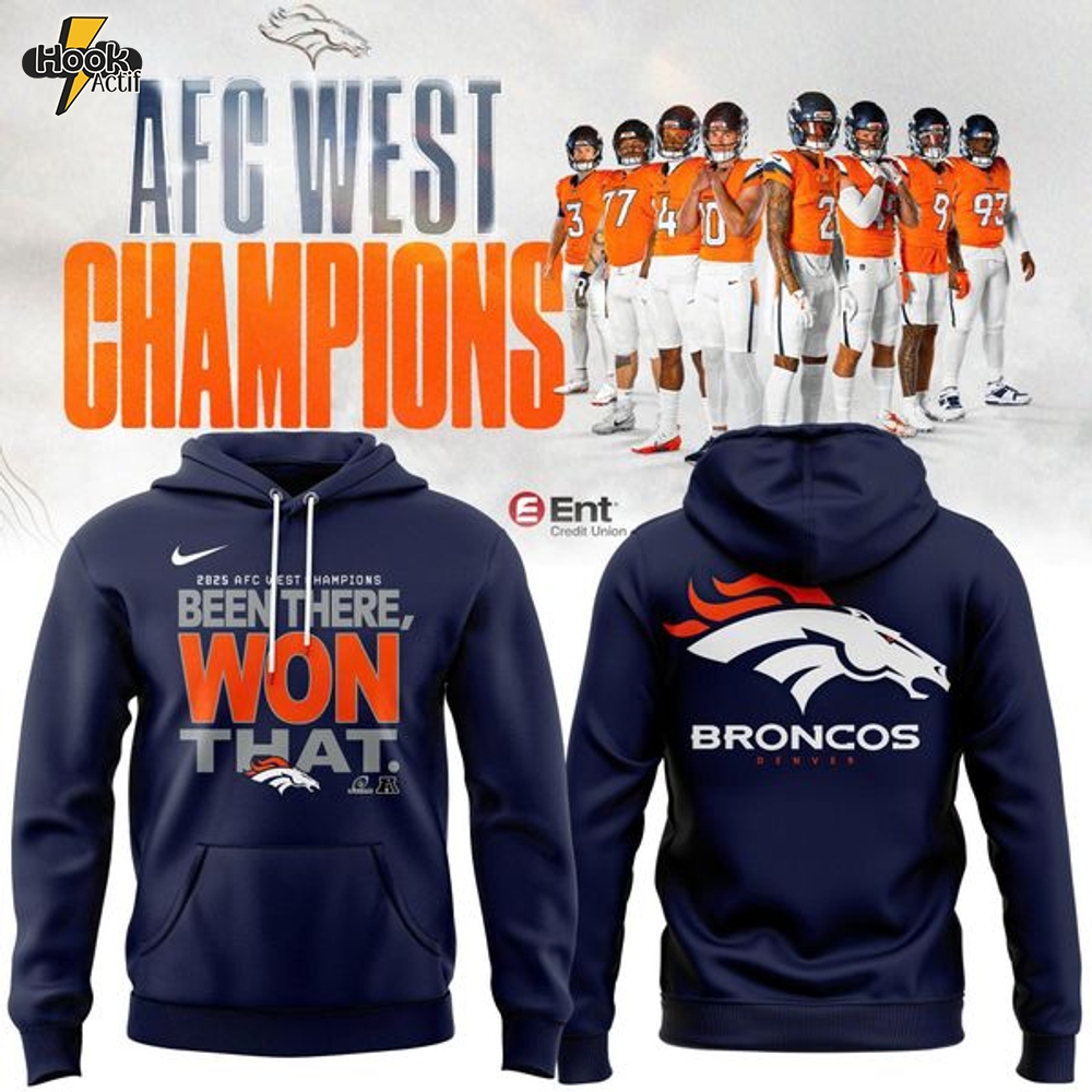 Men's Nike Navy Denver Broncos 2025 AFC West Division Champions Combo Limited Edition Hoodie Men's Nike Navy Denver Broncos 2025 AFC West Division Champions Combo Limited Edition Hoodie