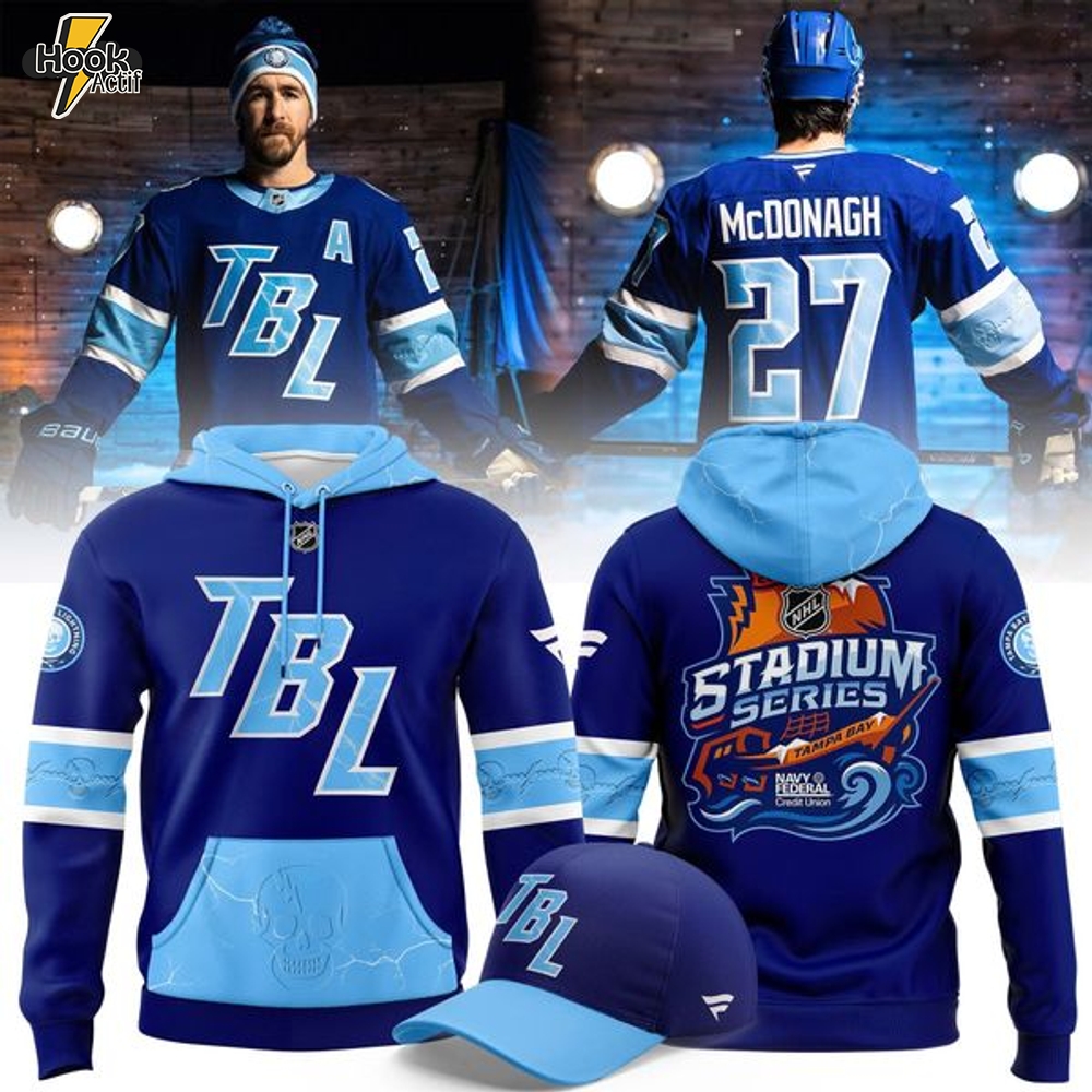 Men's Tampa Bay Lightning 2026 NHL Stadium Series Blue Limited Hoodie Men's Tampa Bay Lightning 2026 NHL Stadium Series Blue Limited Hoodie