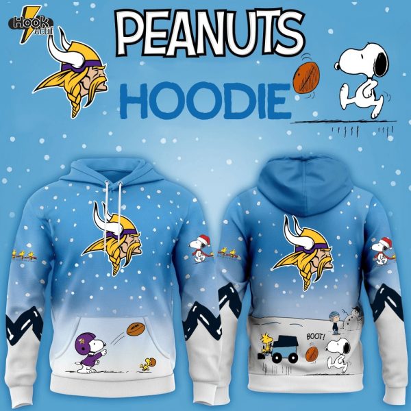 Minnesota Vikings x Peanuts Hoodie Christmas Limited Edition-3D Unisex Hoodie