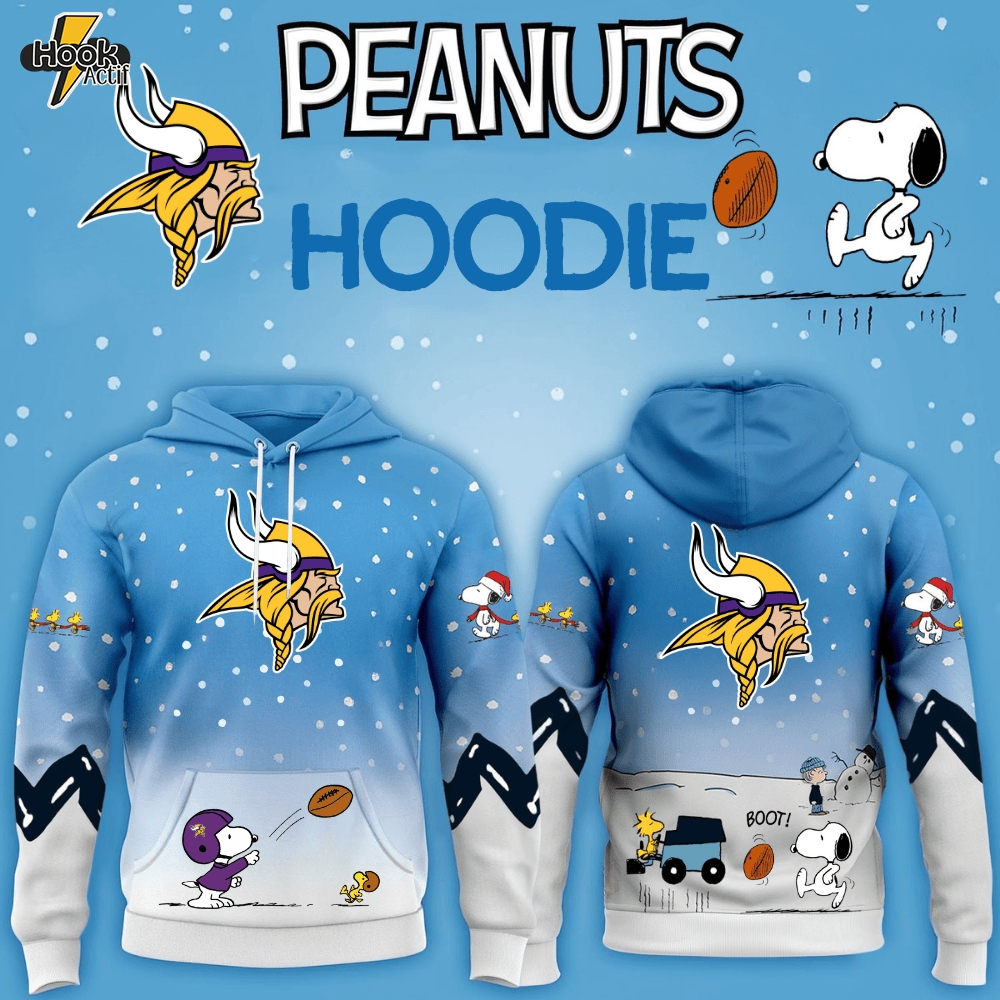 Minnesota Vikings x Peanuts Hoodie Christmas Limited Edition-3D Unisex Hoodie Minnesota Vikings x Peanuts Hoodie Christmas Limited Edition-3D Unisex Hoodie