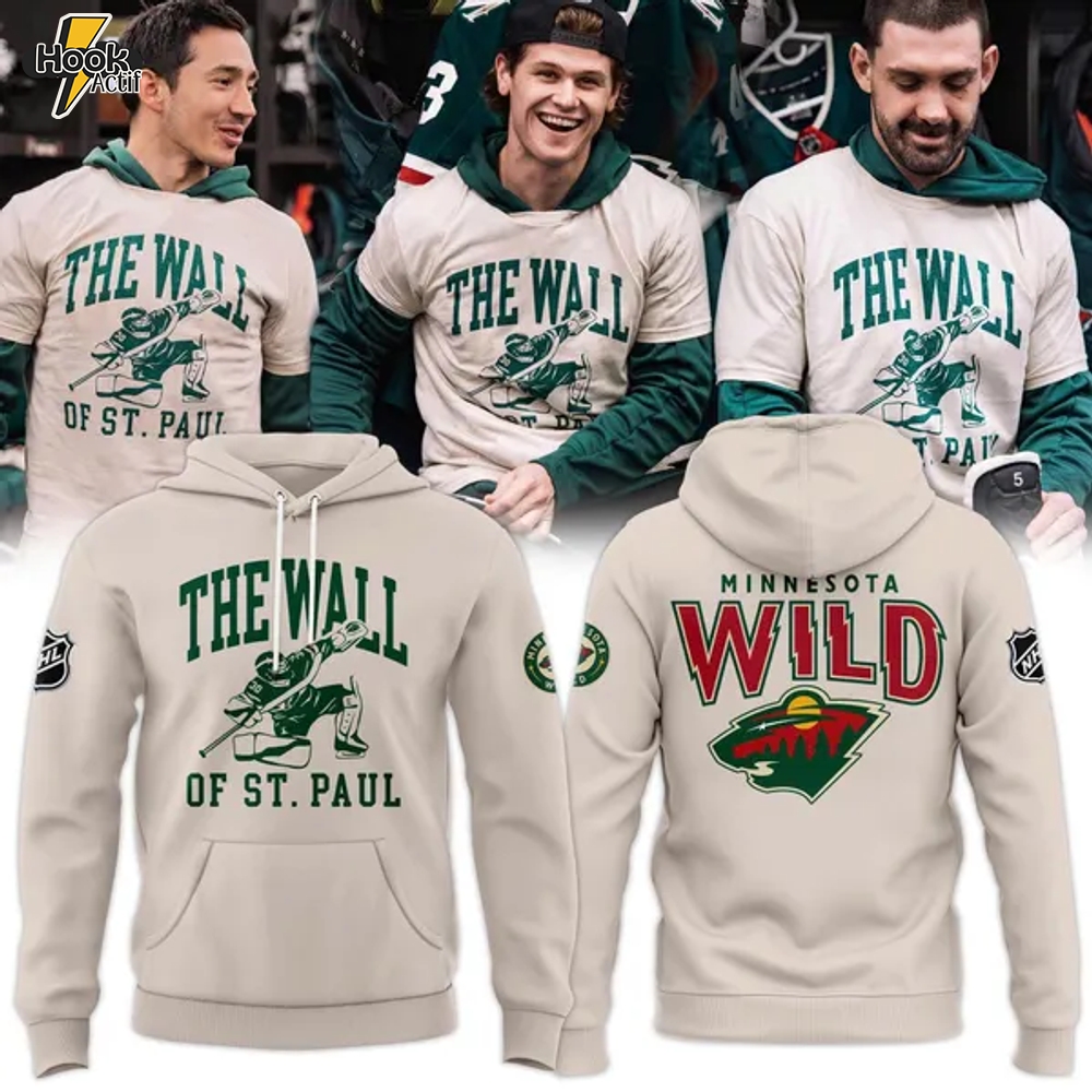 Minnesota Wild "The Wall Of ST. Paul" Special Creem Hoodie Minnesota Wild "The Wall Of ST. Paul" Special Creem Hoodie