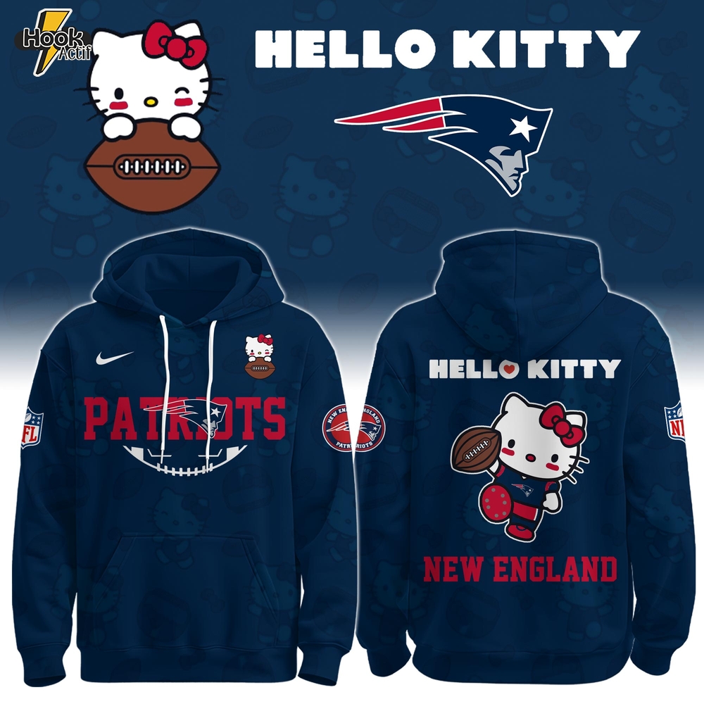 NE Patriots Special Hello Kitty Limited Edition Hoodie NE Patriots Special Hello Kitty Limited Edition Hoodie