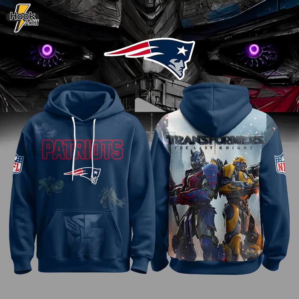 NE Patriots x Transformers Hoodie Limited Edition Drop NE Patriots x Transformers Hoodie Limited Edition Drop