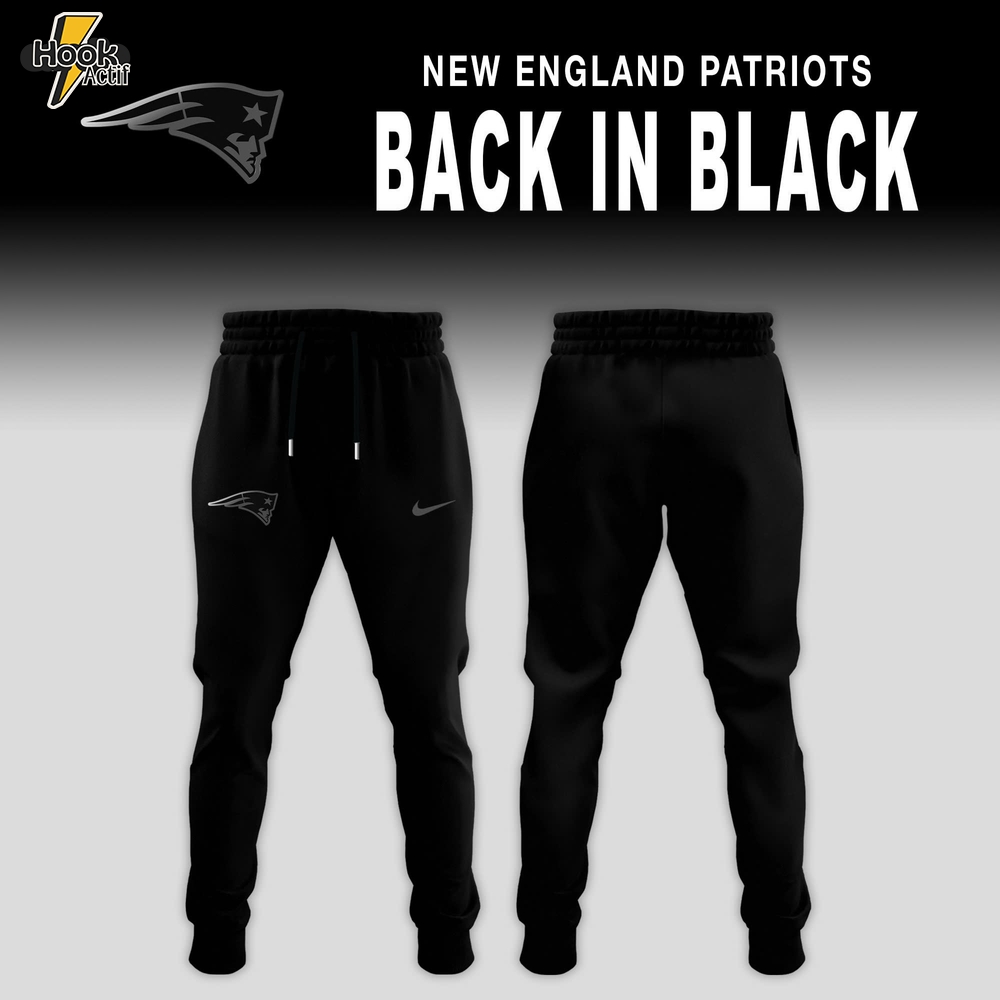 New England Patriots 2025 Back In Black Special Edition Hoodie New England Patriots 2025 Back In Black Special Edition Hoodie