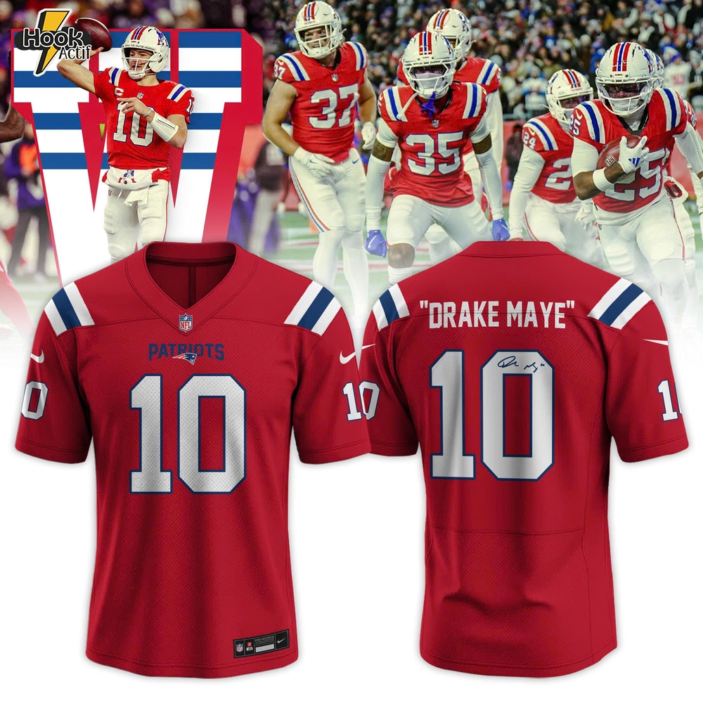 New England Patriots Drake Maye Classic Logo Special Edition Jersey New England Patriots Drake Maye Classic Logo Special Edition Jersey