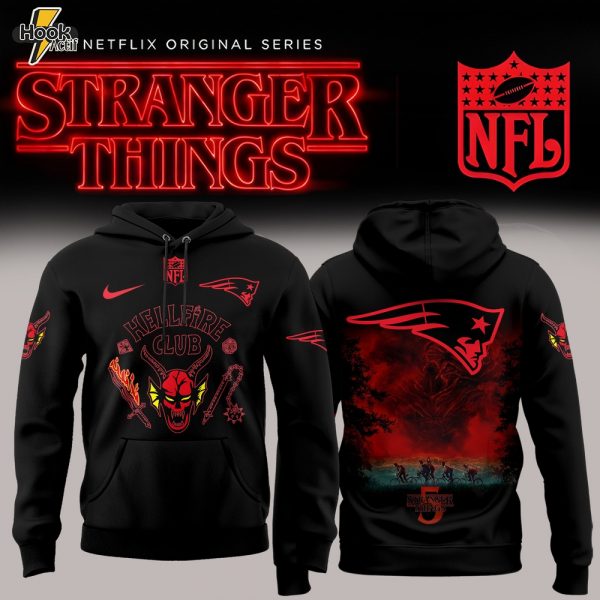 New England Patriots NFL x Stranger Things Hoodie