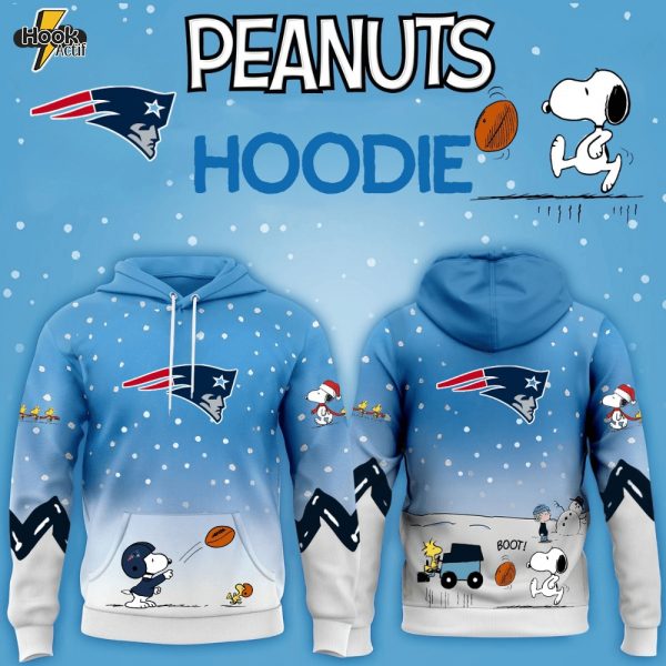 New England Patriots x Peanuts Hoodie Christmas Limited Edition-3D Unisex Hoodie
