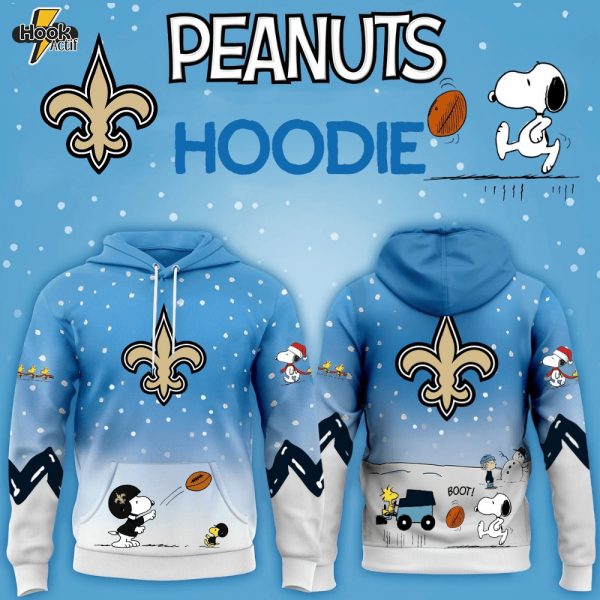 New Orleans Saints x Peanuts Hoodie Christmas Limited Edition-3D Unisex Hoodie