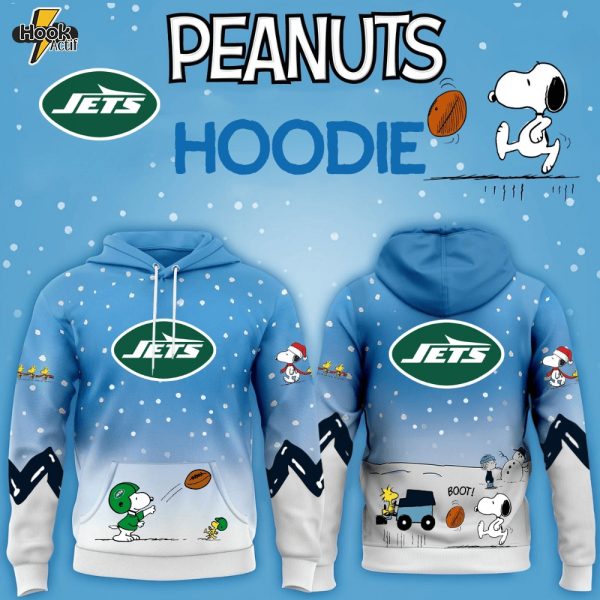 New York Jets x Peanuts Hoodie Christmas Limited Edition-3D Unisex Hoodie