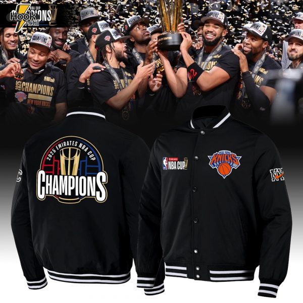 New York Knicks 2025 NBA Cup Champions Bomber Jacket