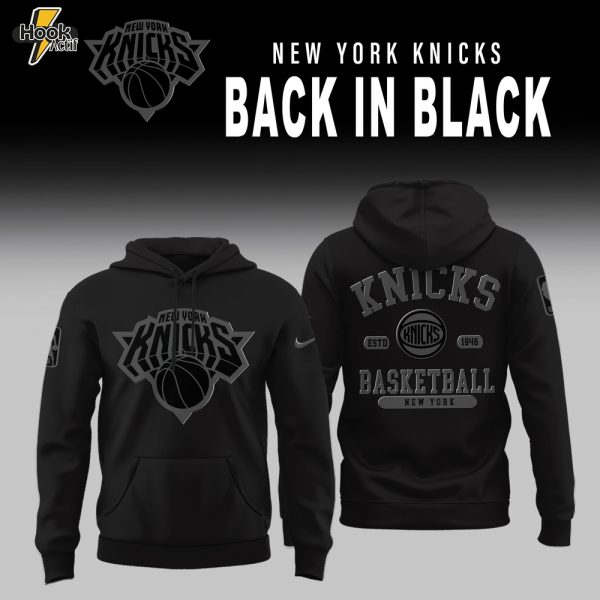 New York Knicks Back in Black Limited Edition Hoodie