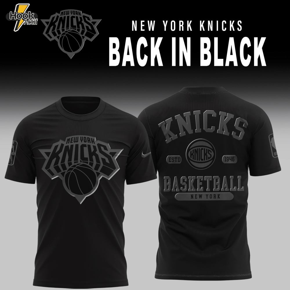 New York Knicks Back in Black Limited Edition Shirt New York Knicks Back in Black Limited Edition Shirt