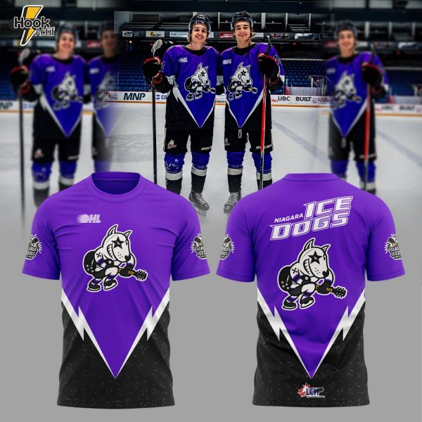 Niagara IceDogs 2025 Classic Rock Hockey Combo Shirt