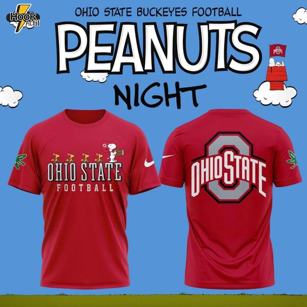 Ohio State Football x Peanuts Night 2025 T-Shirt Ohio State Football x Peanuts Night 2025 T-Shirt