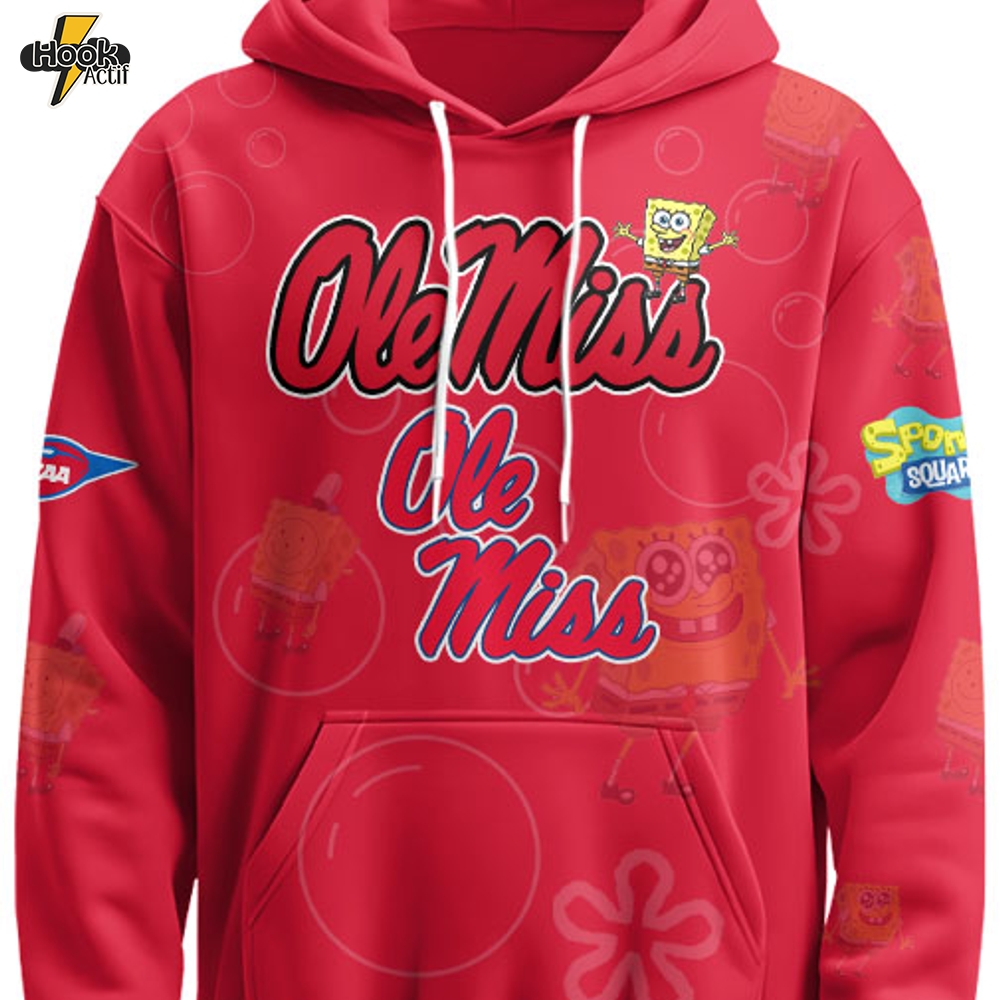 Ole Miss x SpongeBob Limited Edition Hoodie | Cutest Drop of the Year Ole Miss x SpongeBob Limited Edition Hoodie | Cutest Drop of the Year