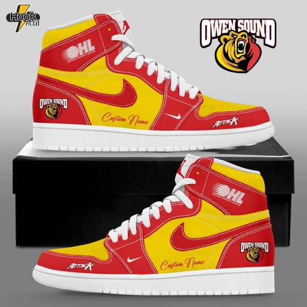 Owen Sound Attack Custom Name Shoes JD