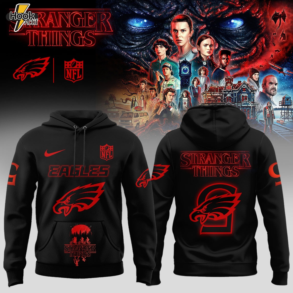 Philadelphia Eagles x Stranger Things Hoodie – Hoodie 1 Philadelphia Eagles x Stranger Things Hoodie – Hoodie 1