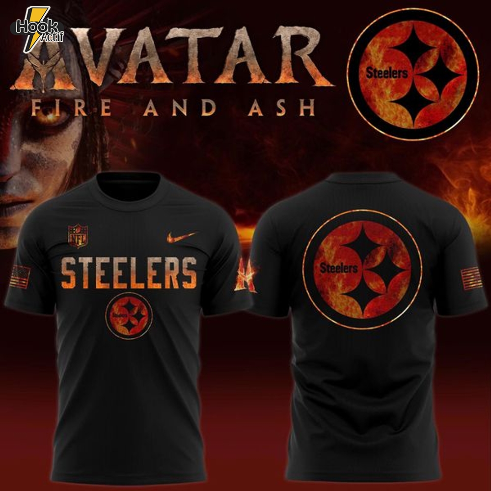 Pittsburgh Steelers Avatar Special Edition Flame T-shirt Pittsburgh Steelers Avatar Special Edition Flame T-shirt