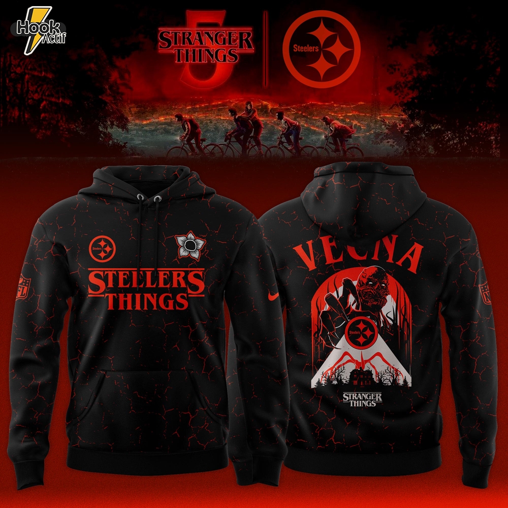 Pittsburgh Steelers NFL x Stranger Things Limited Hoodie Pittsburgh Steelers NFL x Stranger Things Limited Hoodie