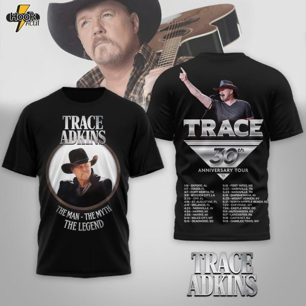 Premium Trace Adkins 30th Anniversary Tour 3D Shirt - Black