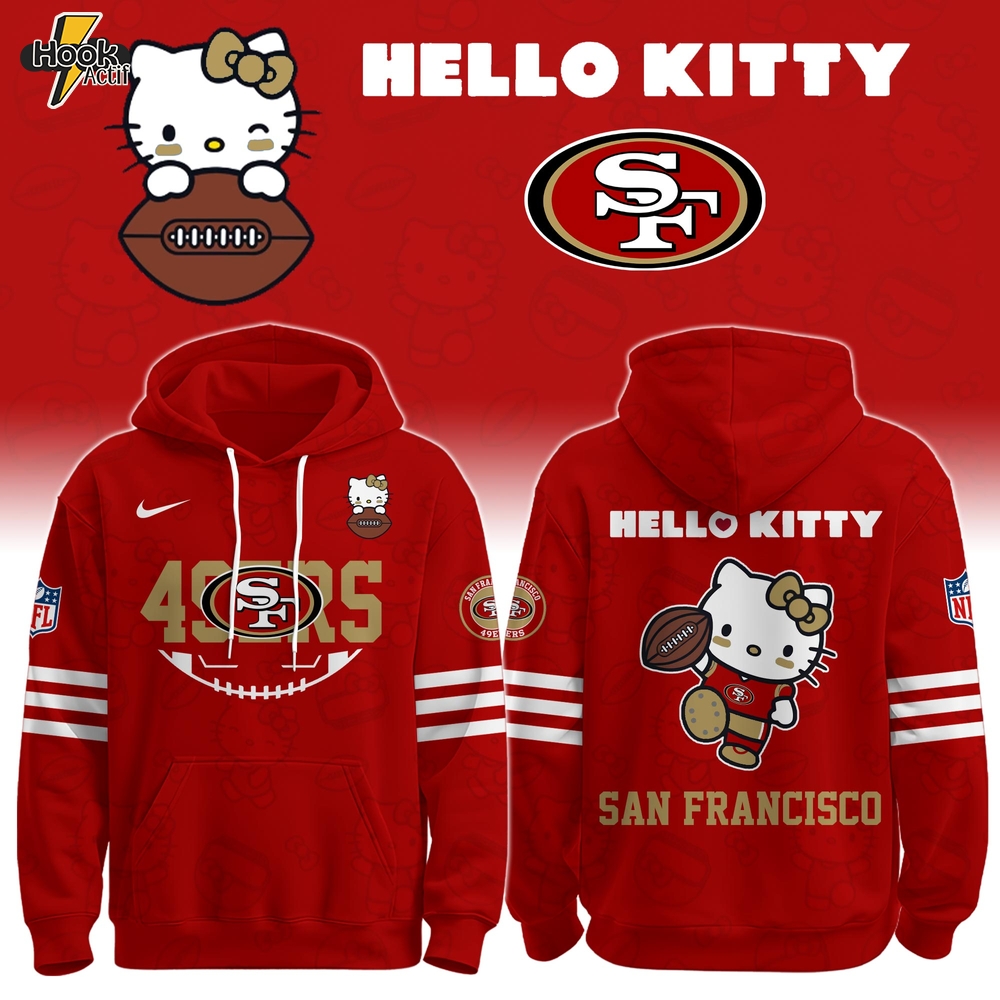 SF 49ers Special Hello Kitty Limited Edition Hoodie SF 49ers Special Hello Kitty Limited Edition Hoodie