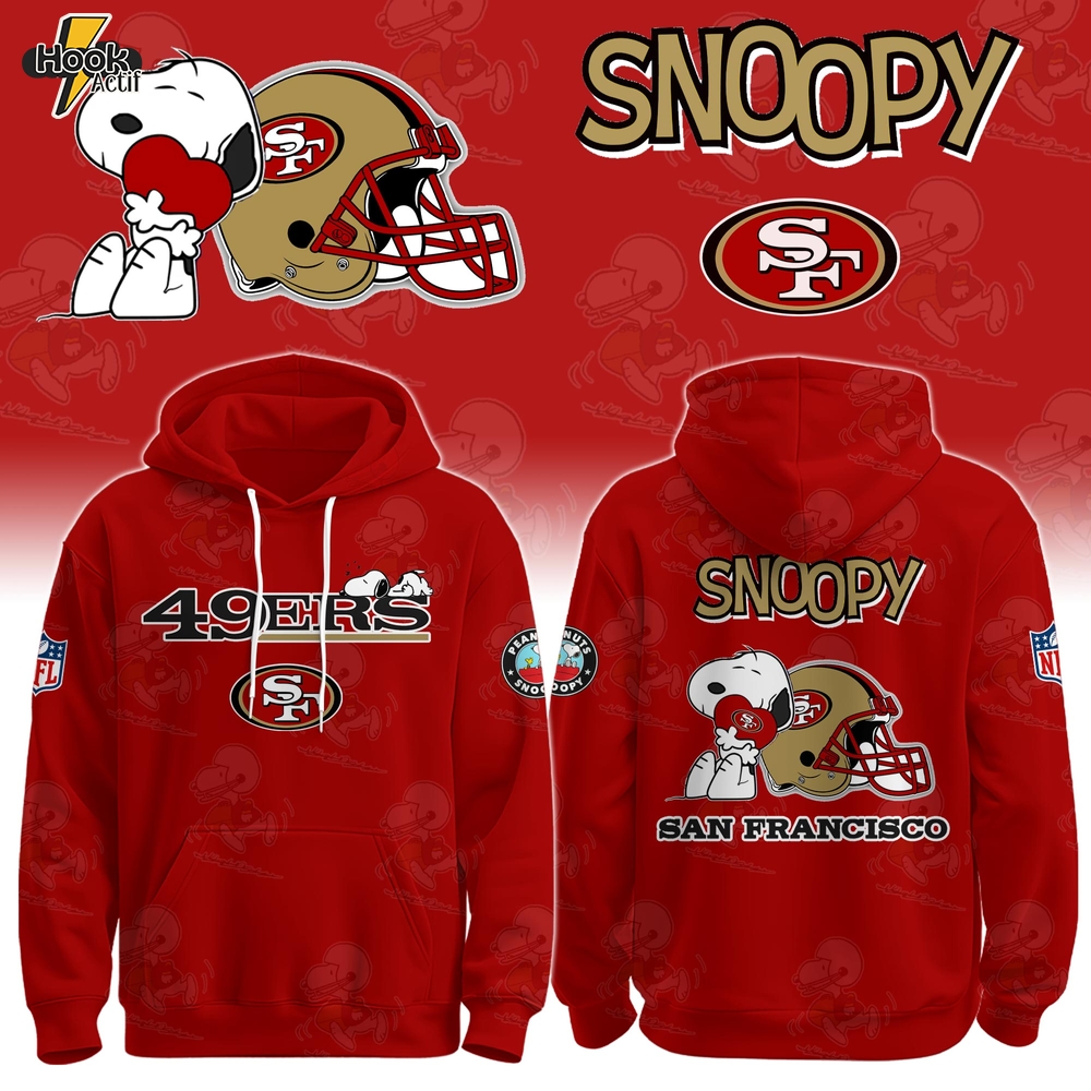 SF 49ers x Snoopy Hoodie Limited Edition + Selling Out Fast SF 49ers x Snoopy Hoodie Limited Edition + Selling Out Fast