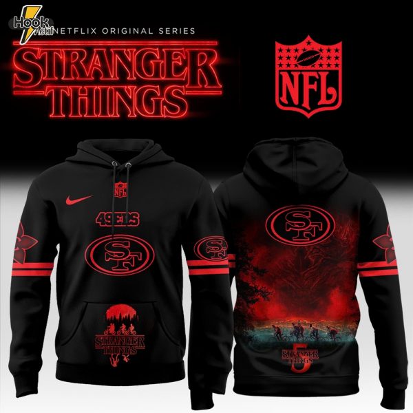 San Francisco 49ers NFL x Stranger Things Hoodie