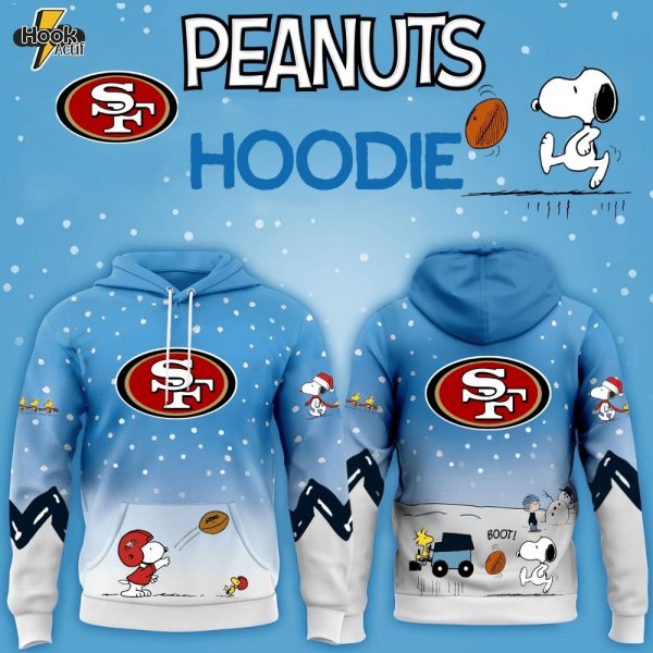 San Francisco 49ers x Peanuts Hoodie Christmas Limited Edition-3D Unisex Hoodie