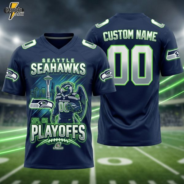 Seattle Neon Hawk Football Jersey